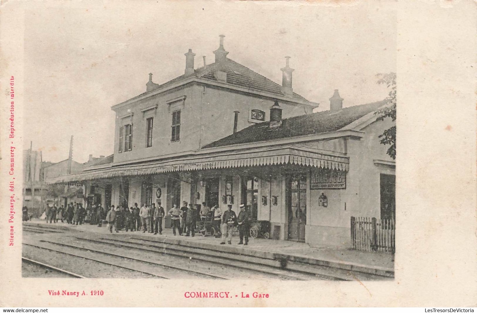 CPA Commercy - La Gare - Tres Animé - Precurseur - Stations - Zonder Treinen