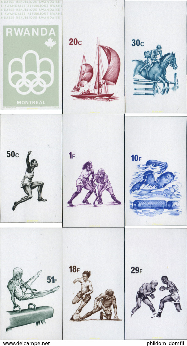 221870 MNH RUANDA 1976 21 JUEGOS OLIMPICOS VERANO MONTREAL 1976 - 1970-1979