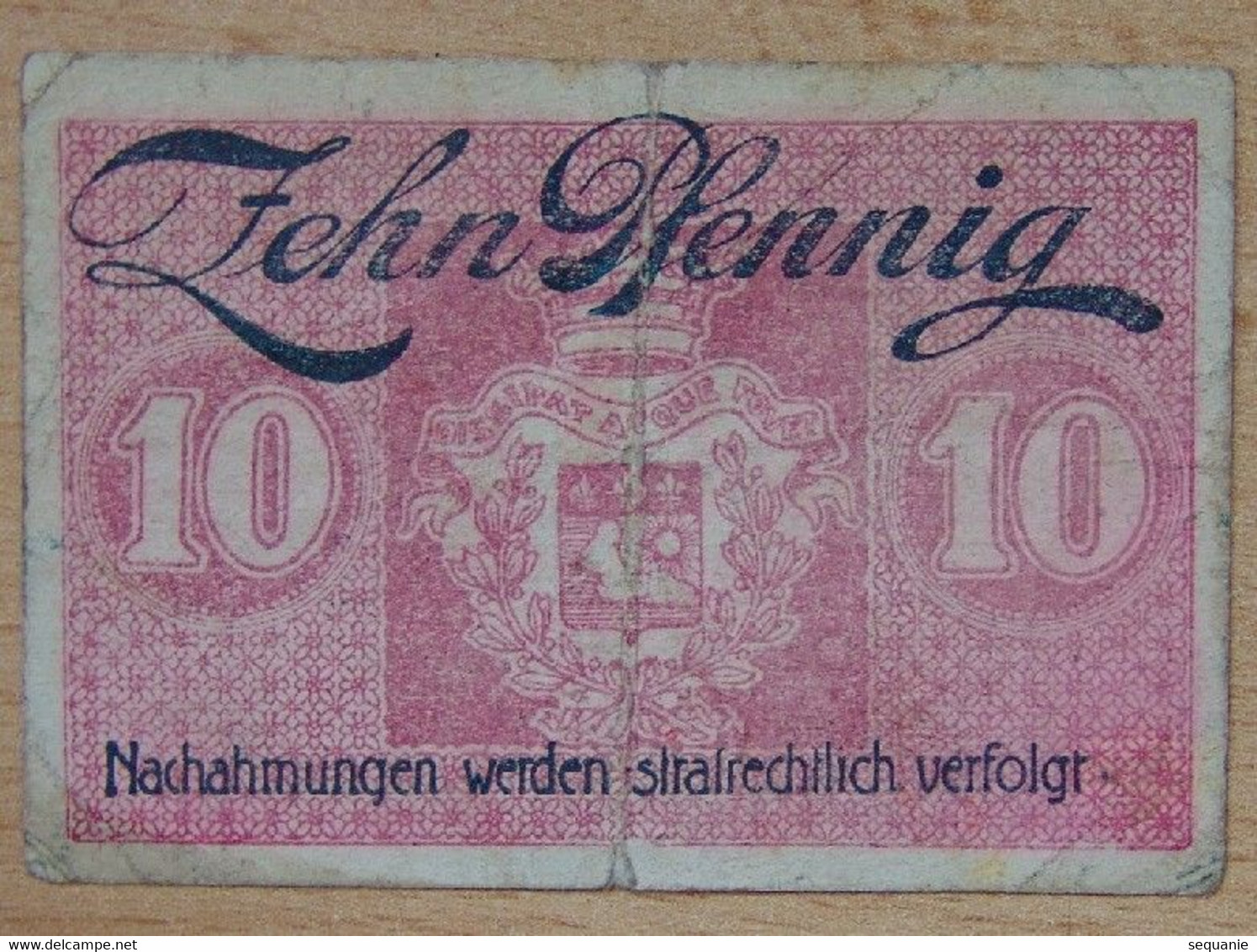 Allemagne - 10 Pfennig Saarlouis Octobre 1919 - Sammlungen