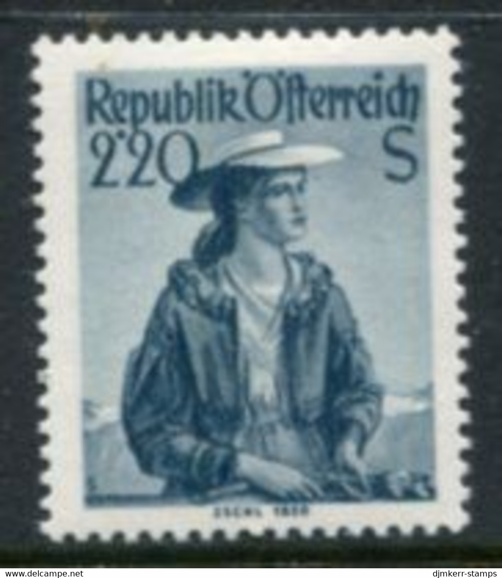 AUSTRIA 1952 Costumes Definitive 2.20 S. MNH / **.  Michel 979 - Unused Stamps