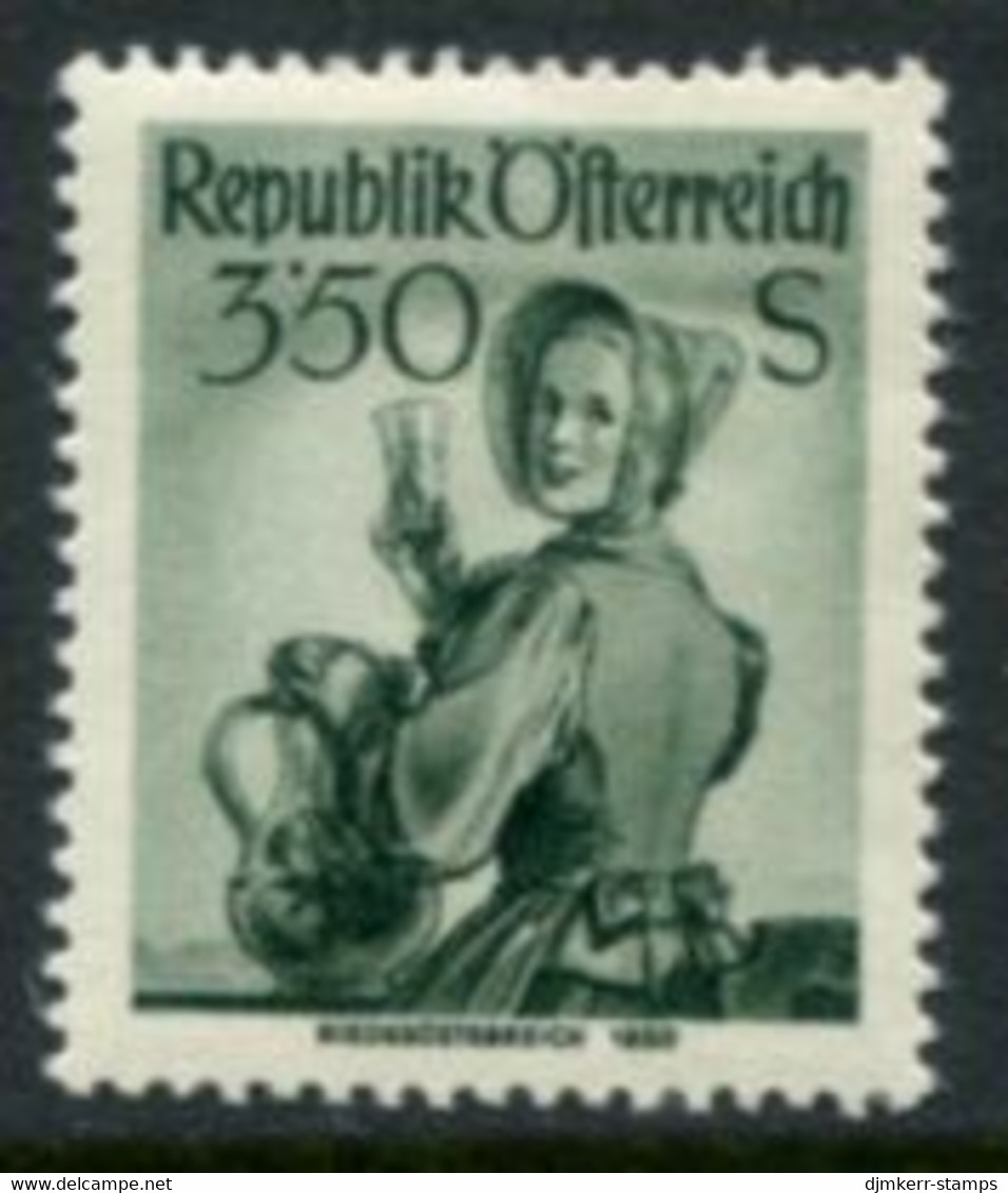 AUSTRIA 1948 Costumes Definitive 3.50 S. MNH / **.  Michel 923 - Nuovi