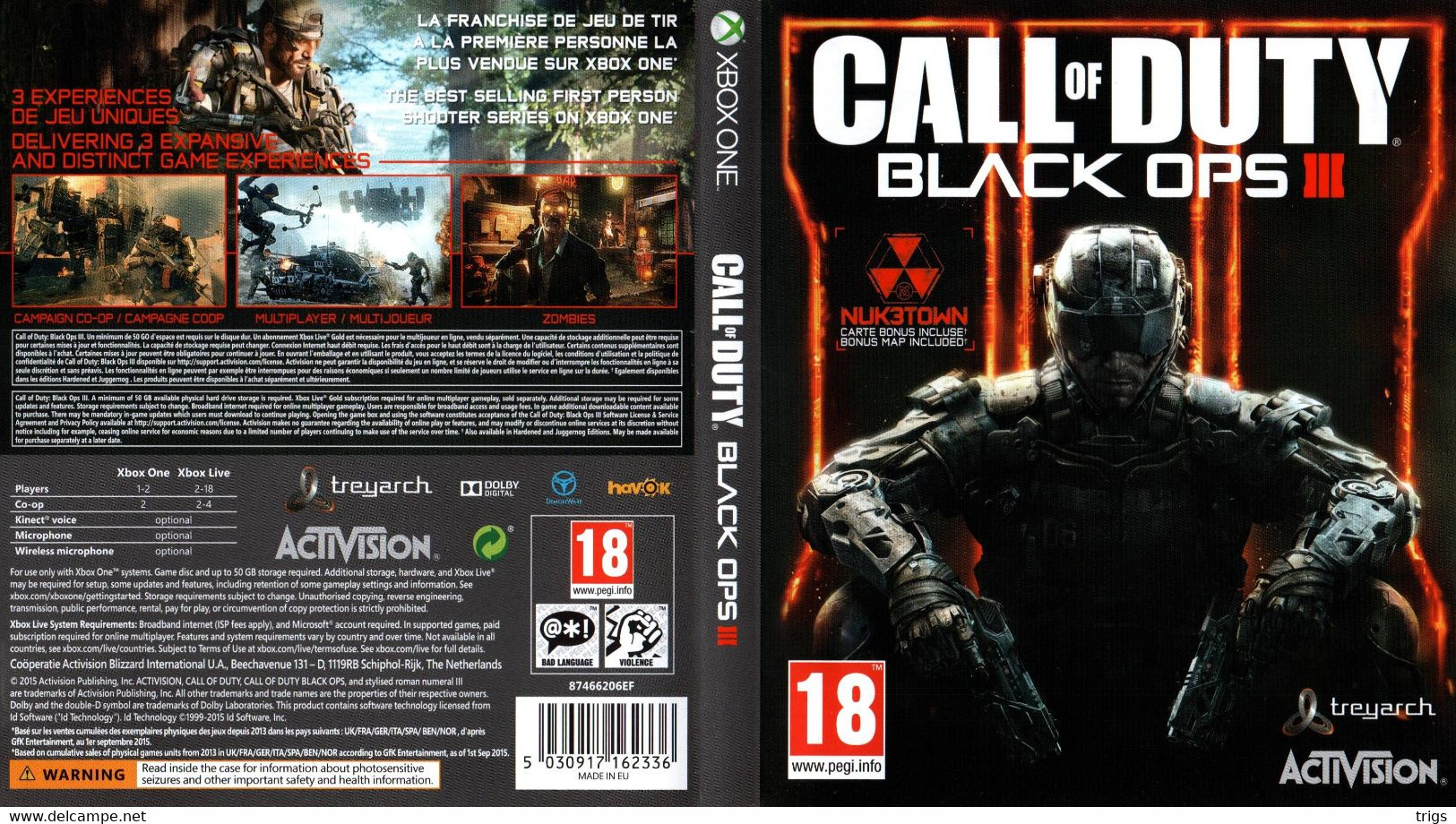 X Box One - Call Of Duty: Black Ops III - Xbox One