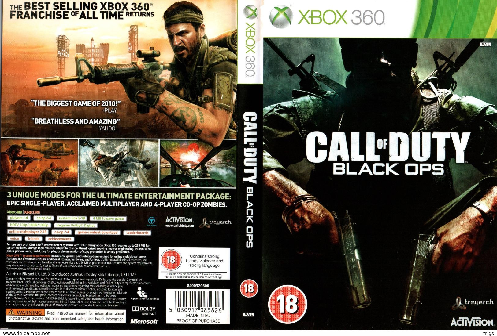 X Box 360 - Call Of Duty: Black Ops - Xbox 360