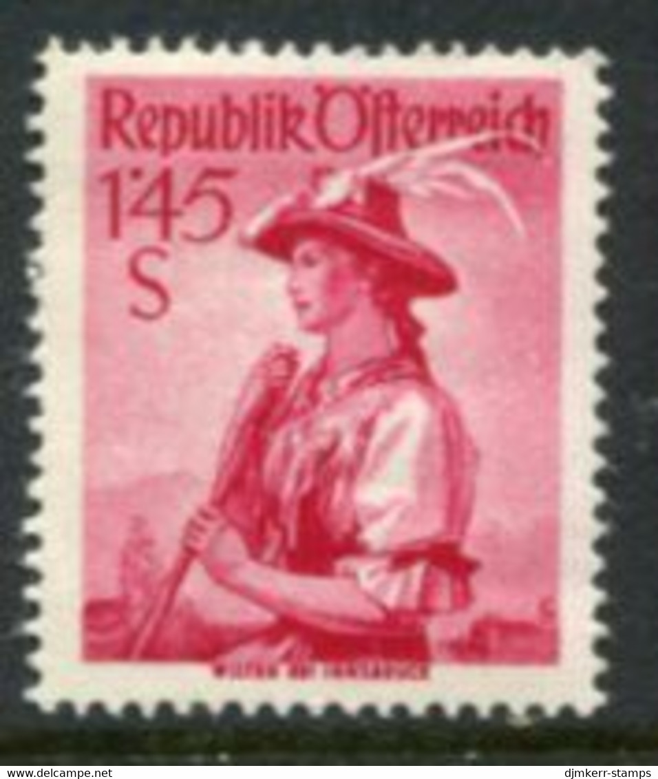 AUSTRIA 1948 Costumes Definitive 1.45. MNH / **.  Michel 915 - Unused Stamps