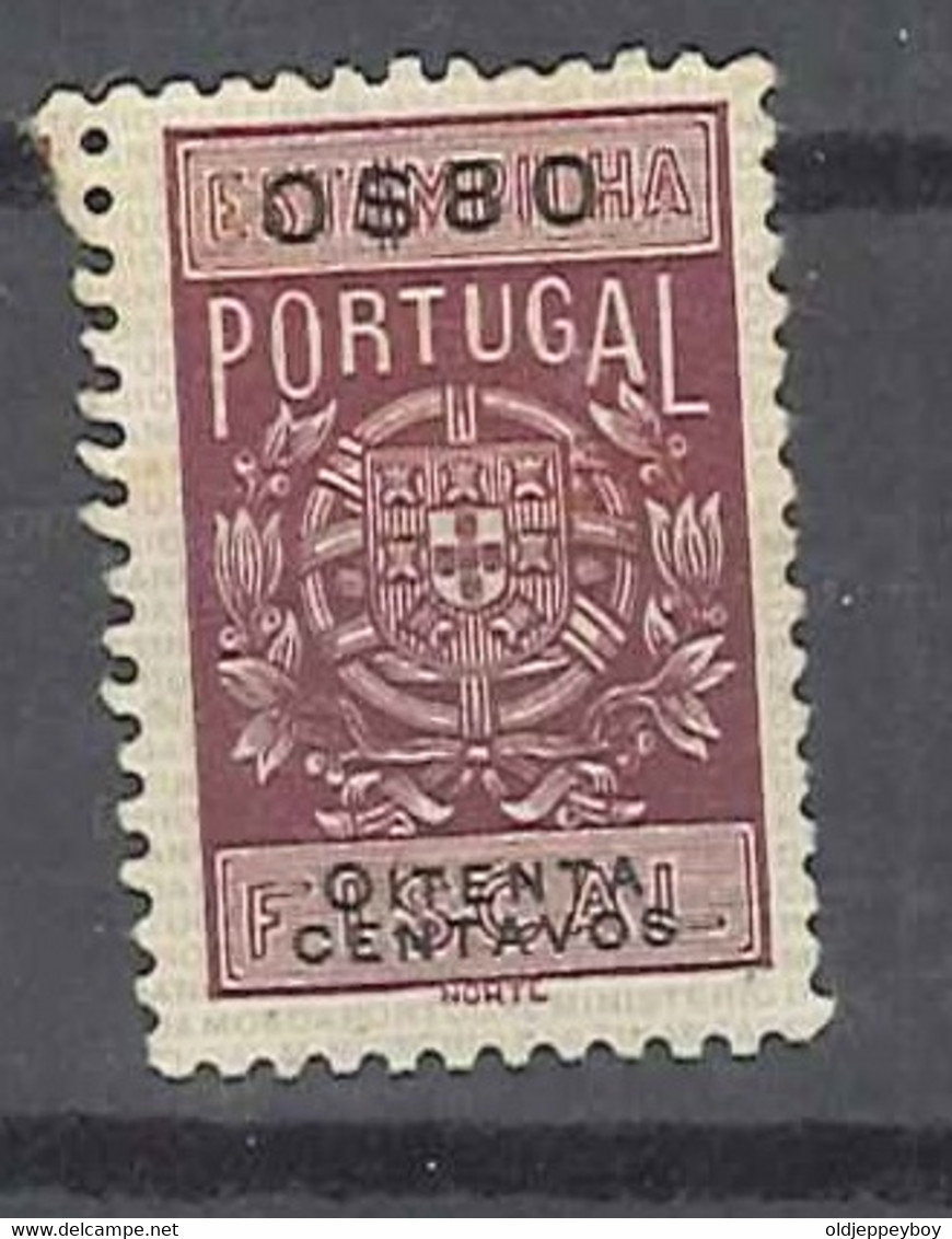 PORTUGAL … ( EUROPA ) SELLO FISCAL 1940 -  80 CENTAVOS - Unused Stamps