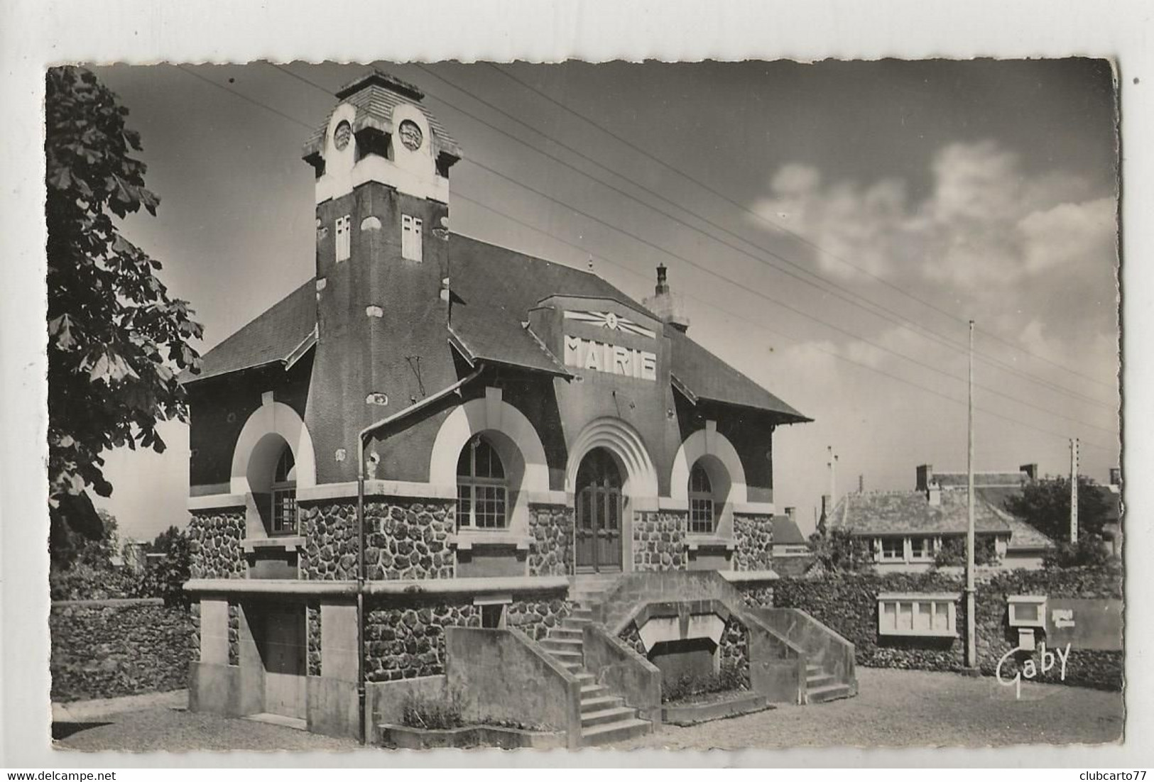 Blainville-sur-Mer (50) : La Mairie Env 1950 PF. - Blainville Sur Mer