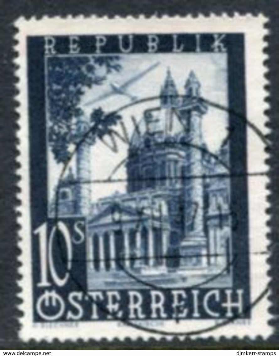 AUSTRIA 1947 Airmail: Views 10 S. Used.  Michel 828 - Usati