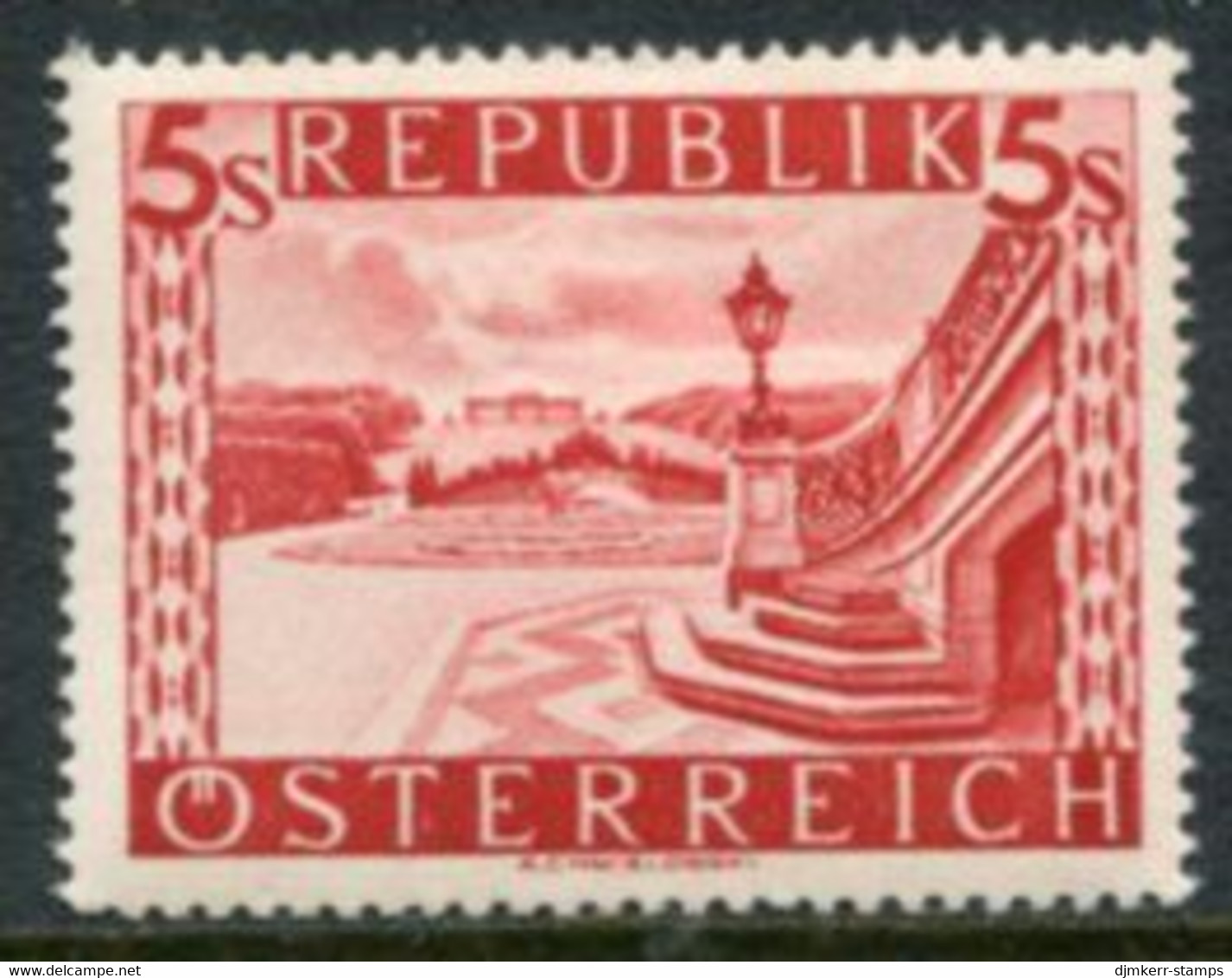 AUSTRIA 1946 Lanscape Definitive 5 S. Rotary Printing MNH / **.  Michel 770 II - Ongebruikt