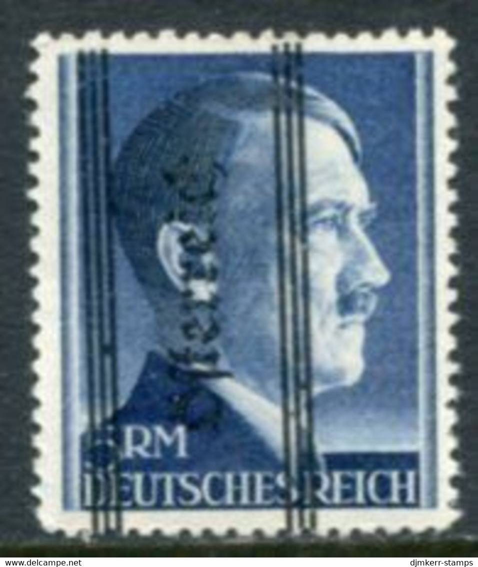 AUSTRIA 1945 Graz Overprint 16½ Mm On 5 RM MNH / **.  Michel 696 II A (no Signature Or Certificate) - Ungebraucht