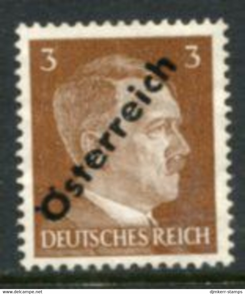 AUSTRIA 1945 1st Vienna Provisional Issue 3 Pf. Unissued Value MNH / **.  Michel IV B. - Ungebraucht