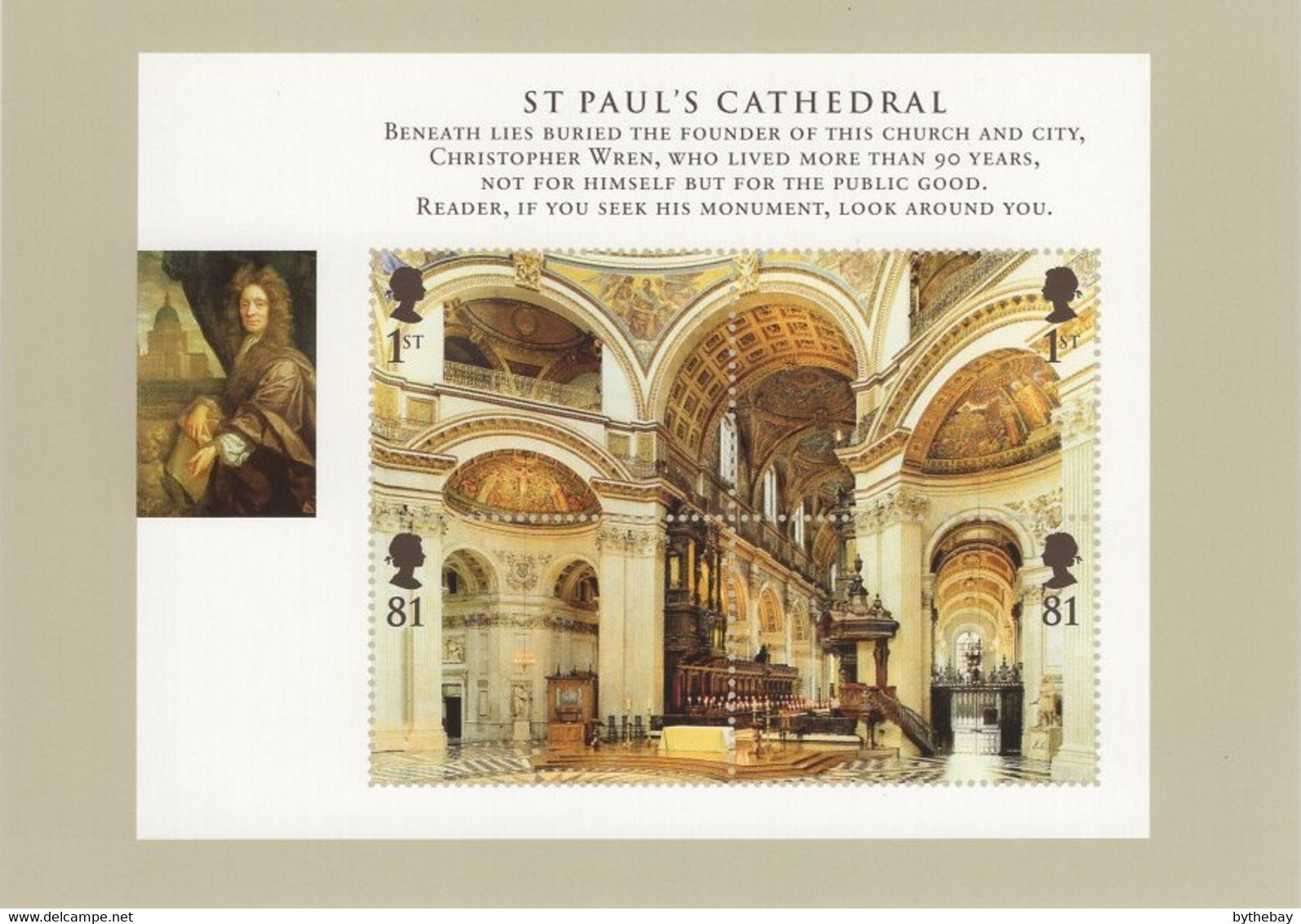 Great Britain 2008 PHQ Card Sc 2580 Interior Of St. Paul's Cathedral - Tarjetas PHQ