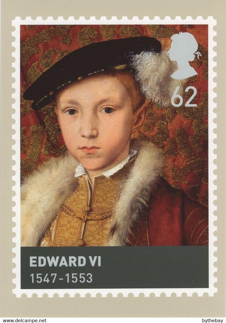 Great Britain 2009 PHQ Card Sc 2655 62p Edward VI - Carte PHQ