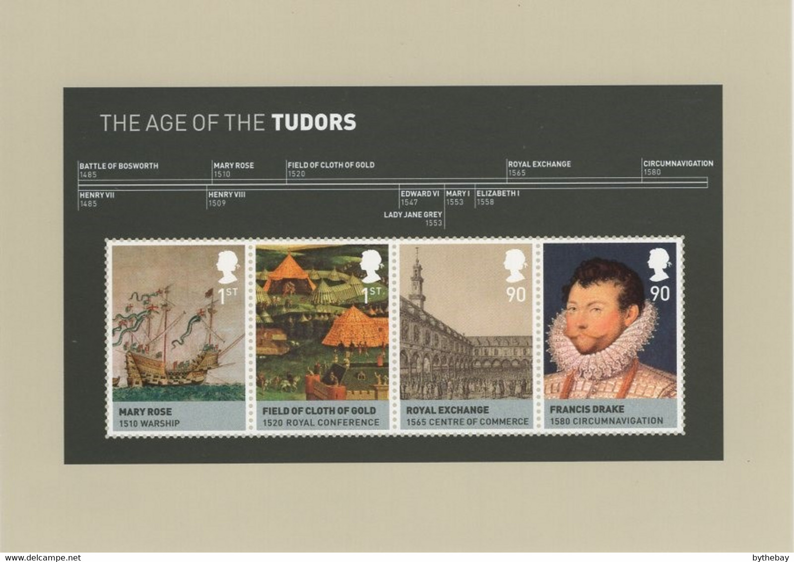 Great Britain 2009 PHQ Card Sc 2659 The Age Of The Tudors - PHQ Cards