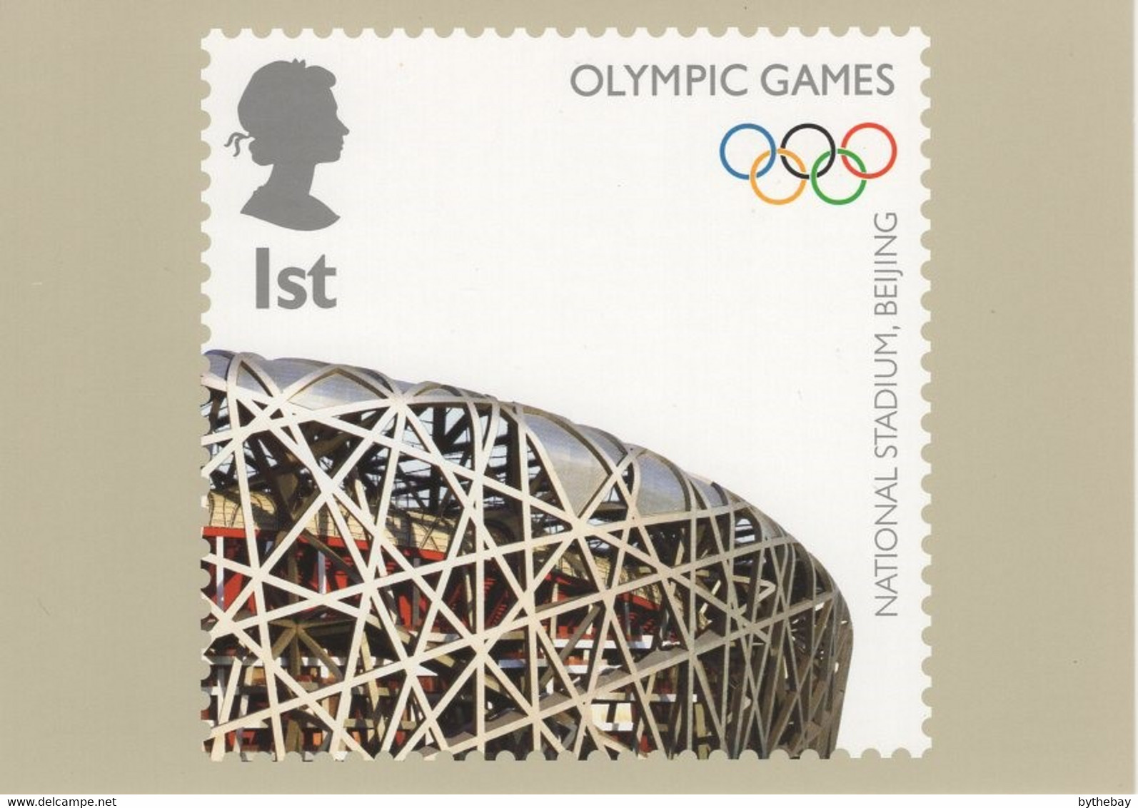 Great Britain 2008 PHQ Card Sc 2593a 1st National Stadium, Beijing - PHQ Cards