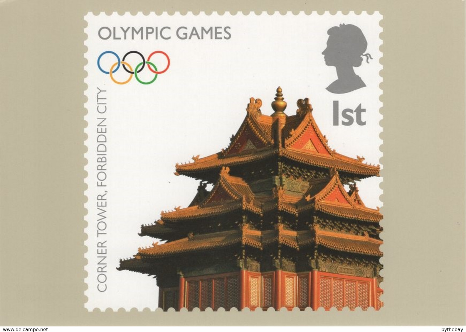 Great Britain 2008 PHQ Card Sc 2593d 1st Corner Tower, Forbidden City - PHQ Karten