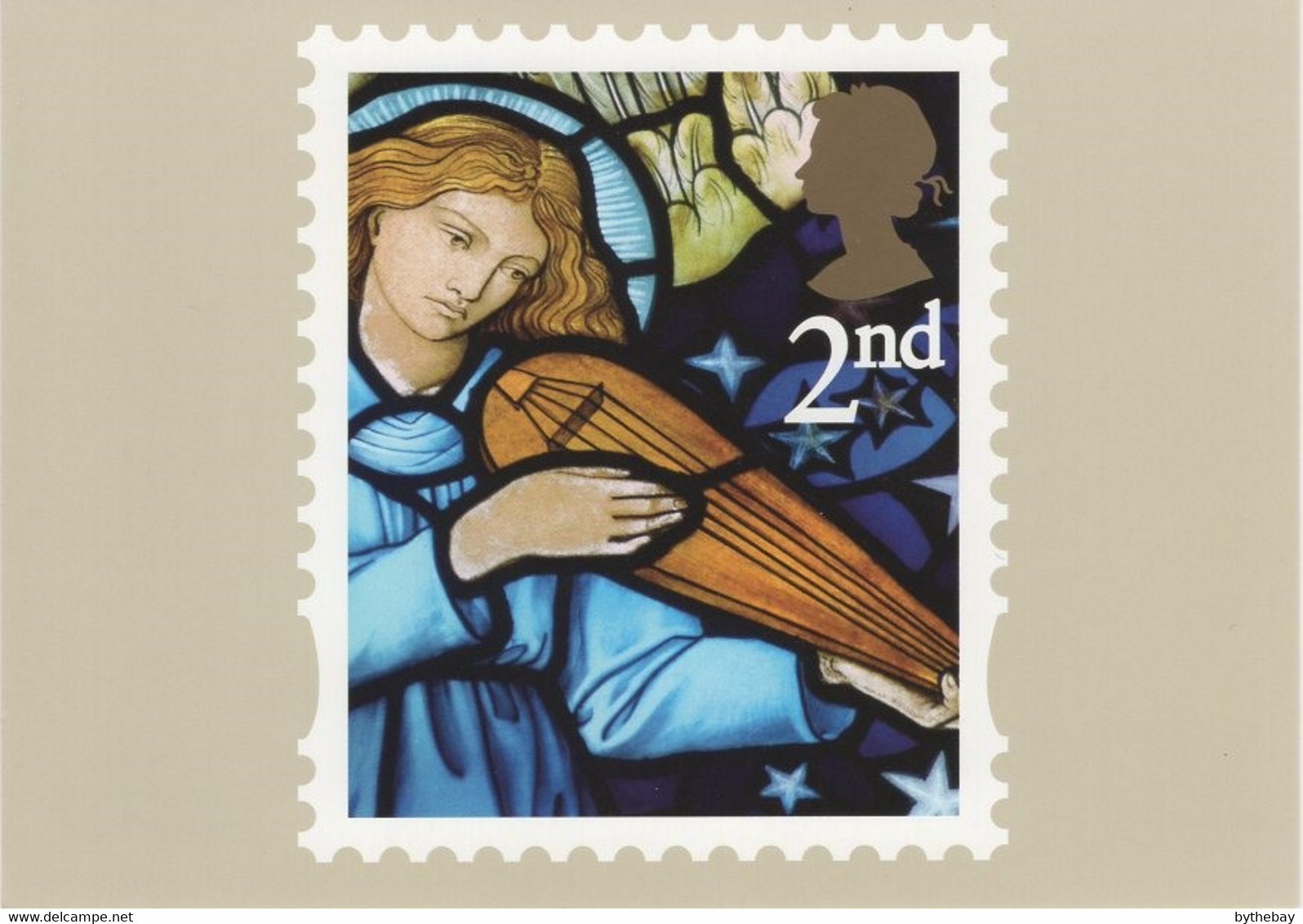 Great Britain 2009 PHQ Card Sc 2716a 2nd Angel Playing Instrument - PHQ Karten