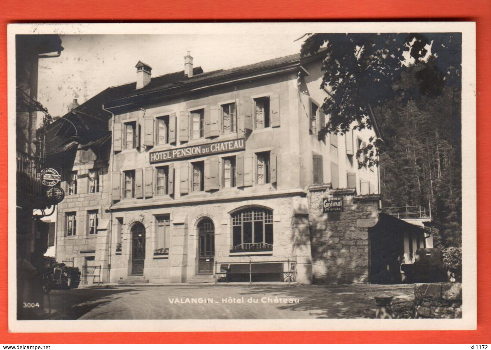 OAC-19 Valangin  Hotel Du Château  Avec Une Dizaine De Signatures Au Dos, Circ. 1930 Vers Le Locle - Le Locle