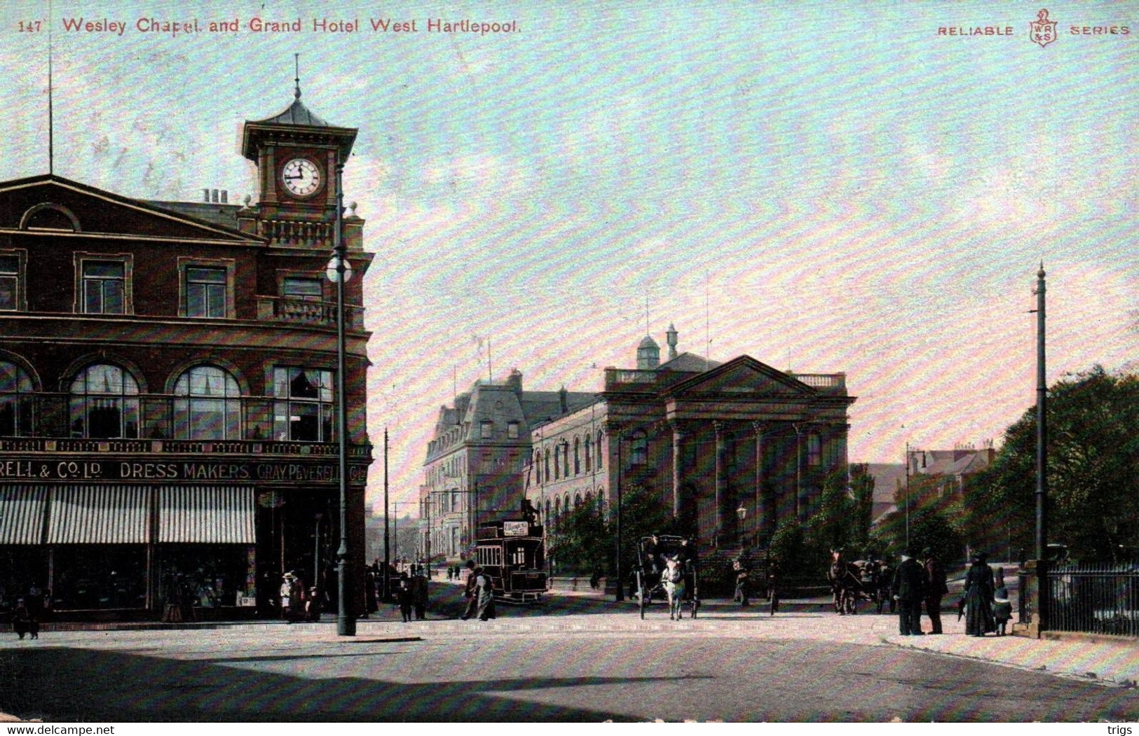 Hartlepool - Wesley Chapel And Grand Hotel West - Hartlepool