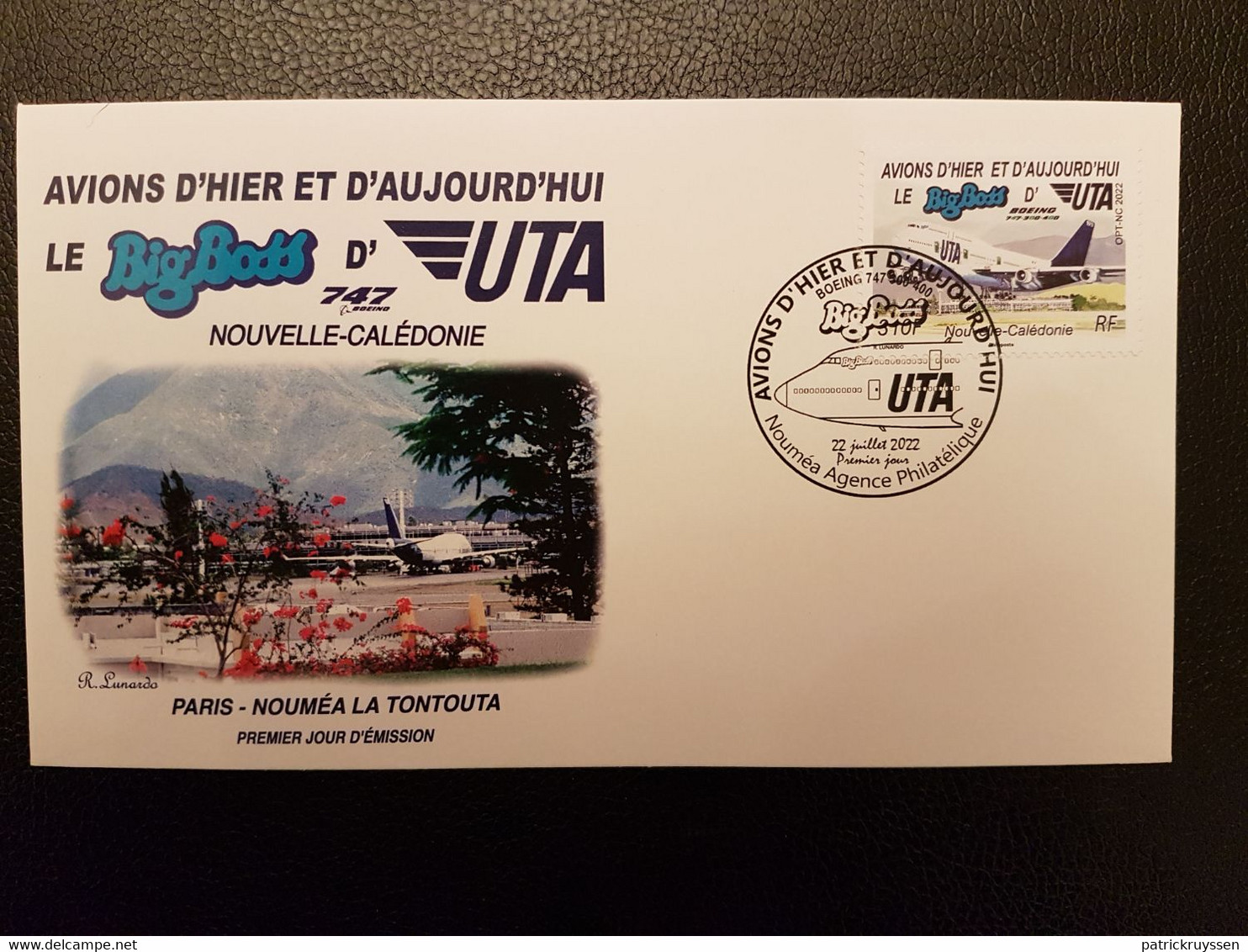 Caledonia 2022 Caledonie Avion LE BIG BOSS Boeing 747 UTA Aviation Airplane 1v FDC PJ - Neufs