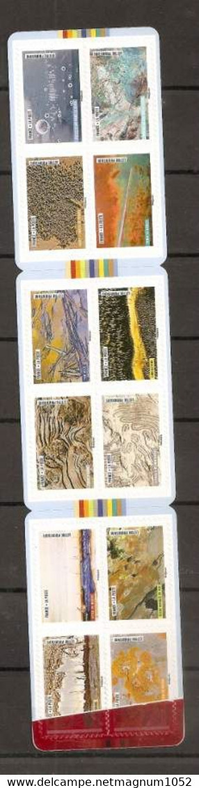 VARIETE EXCEPTIONNELLE BD 1502 **   BANDE OBLIQUE ROUGE TRAVERSANT LES 2 TBS DE GAUCHE ET VISIBLE AU VERSO - UNIQUE - Unused Stamps
