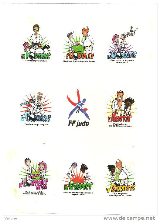 Autocollants Stickers  JUDO FFJDA - Sports De Combat