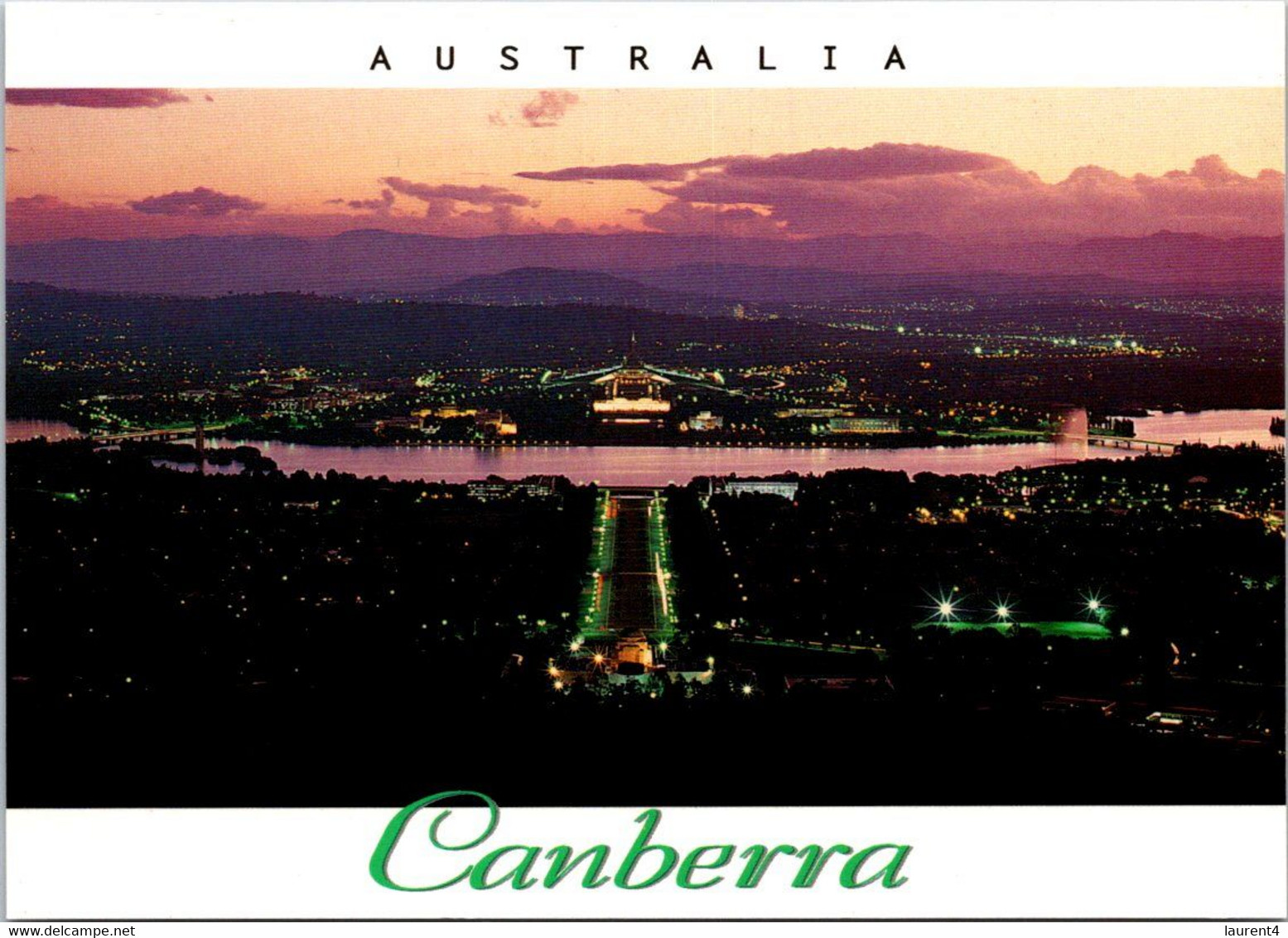 (4 M 50) Australia  - ACT - City Of Canberra (ANZAC Parade At Night) - Canberra (ACT)