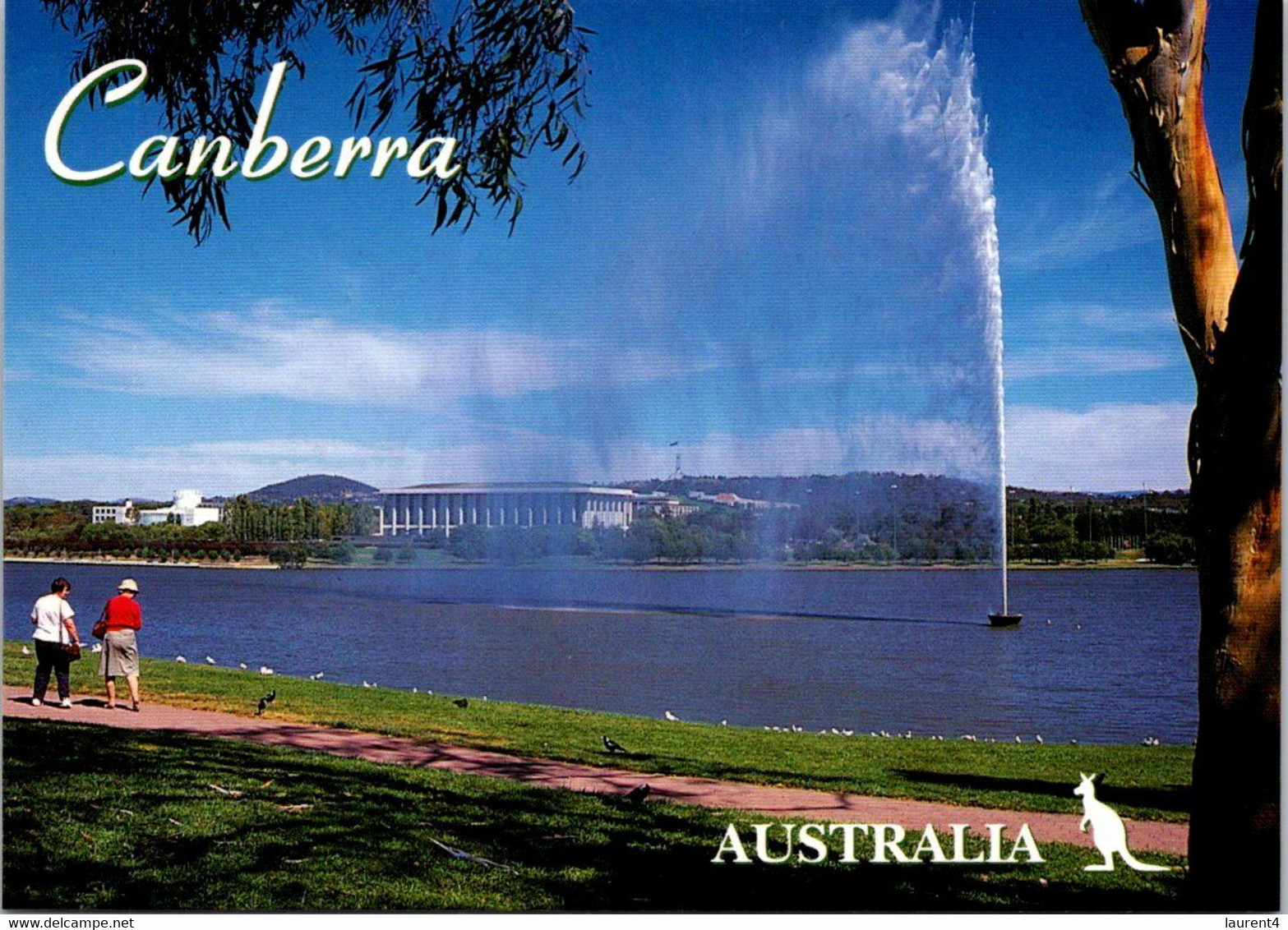 (4 M 50) Australia  - ACT - City Of Canberra (Captain Cook Water Jet & National Library) - Canberra (ACT)