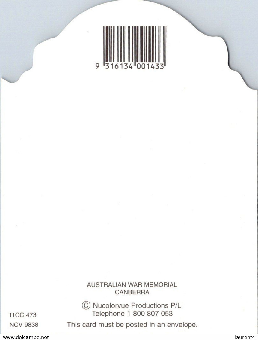 (4 M 50) Australia  - ACT - City Of Canberra (War Memorial Shape Card) - Canberra (ACT)