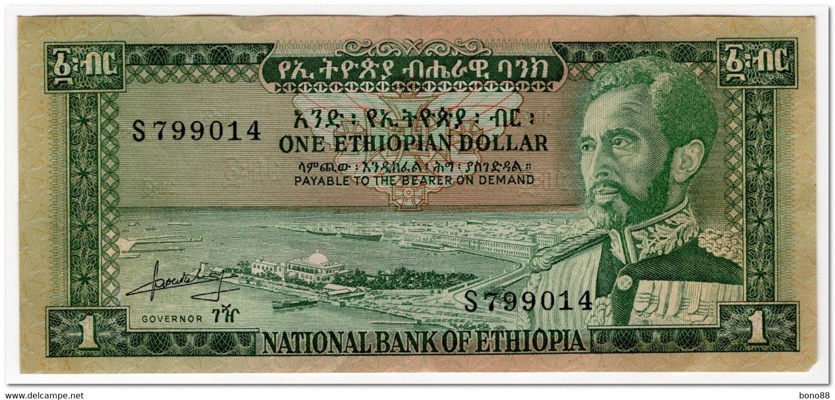 ETHIOPIA,1 DOLLAR,1966,P.25,CLEAN VF+ - Etiopia