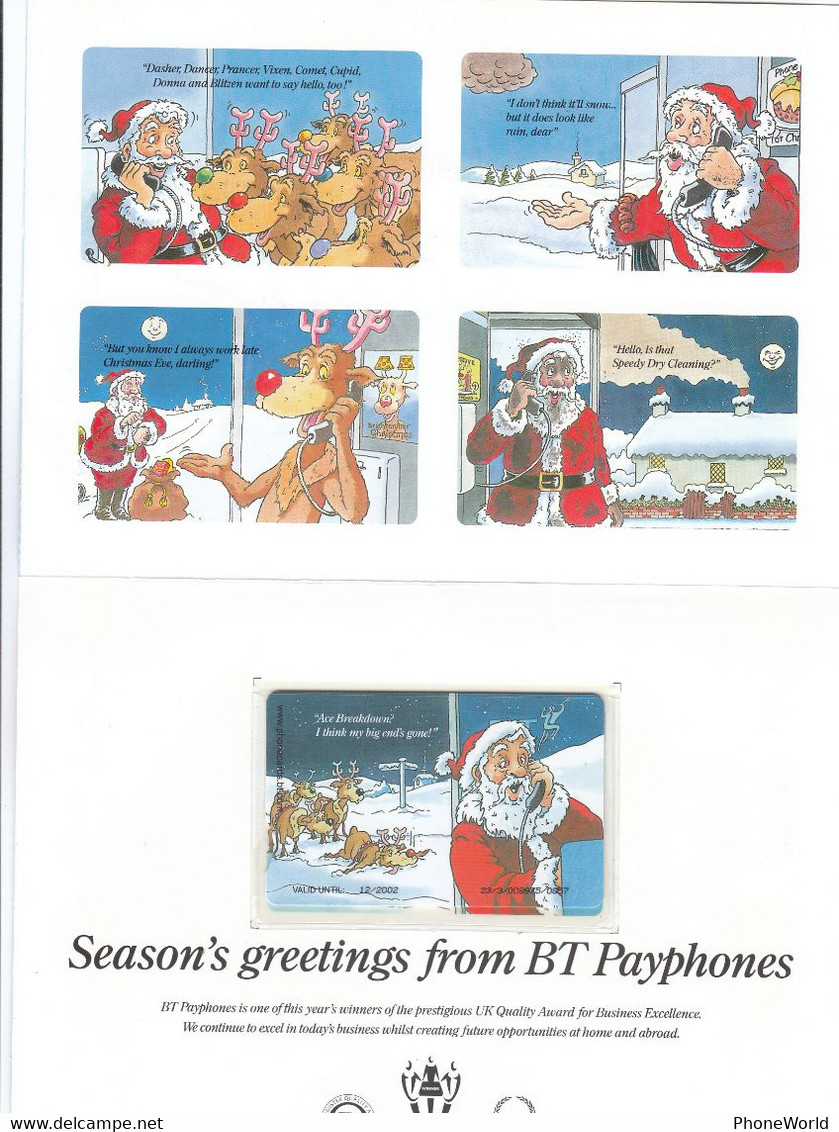UK, Season's Greetings From BT. Only Folder/Dépliant Vide Christmas 1998, RR - Autres & Non Classés