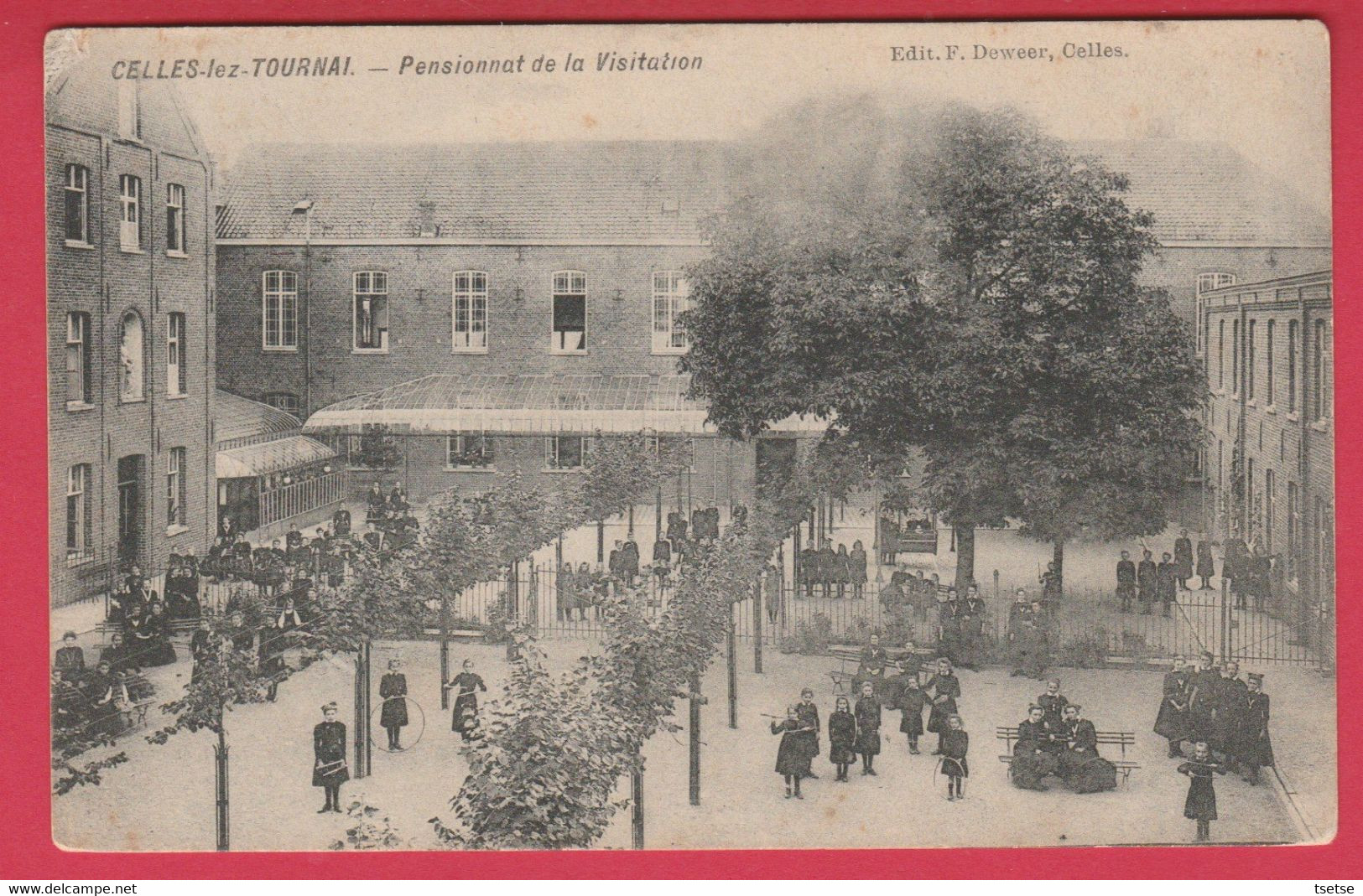 Celles-lez-Tournai - Pensionnat De La Visitation - Belle Animation -1914 ( Voir Verso ) - Celles