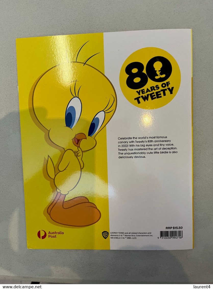 (folder 15-12-2022) Australia Post - Looney Tune - Sylvester & Tweety (with 1 Cover) Postmarked 15 February 2022 - Presentation Packs