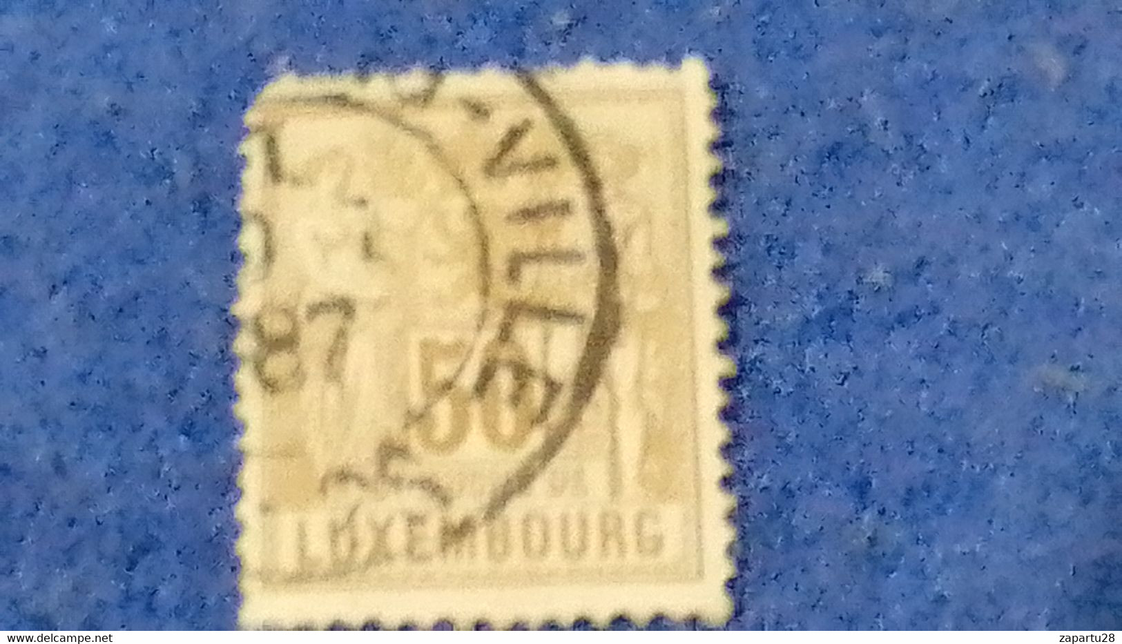 LÜKSEMBURG-1882 50C. DEFİNETİVE ISSUE  50C DAMGALI - 1882 Allégorie