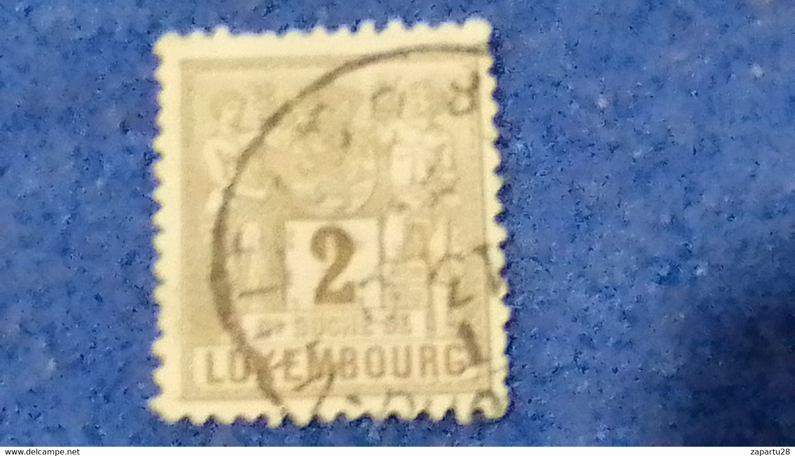 LÜKSEMBURG-1882 2C. DEFİNETİVE ISSUE   DAMGALI - 1882 Allégorie