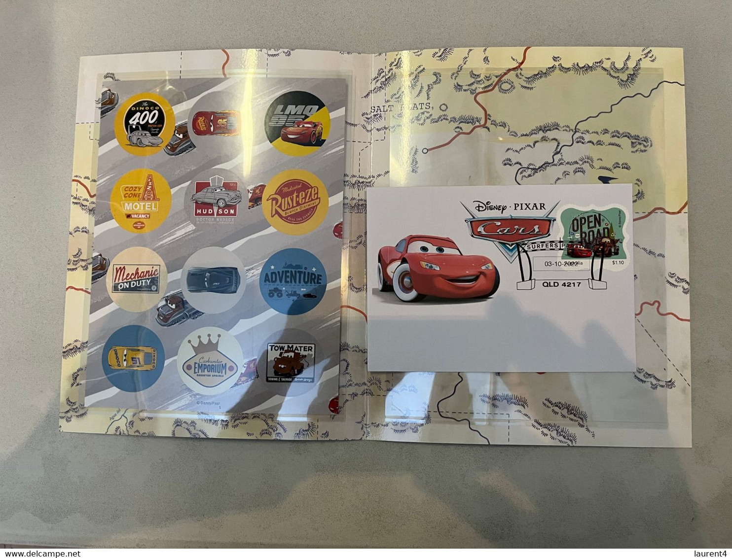 (folder 15-12-2022) Australia Post - Disney / Pixar - CARS (with 1 Cover) Postmarked 22 June 2021 - Presentation Packs