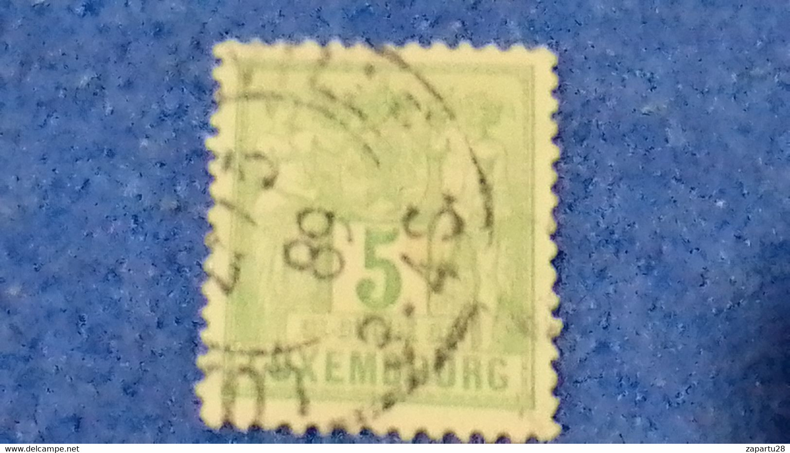 LÜKSEMBURG-1882 5C. DEFİNETİVE ISSUE   DAMGALI - 1882 Allégorie