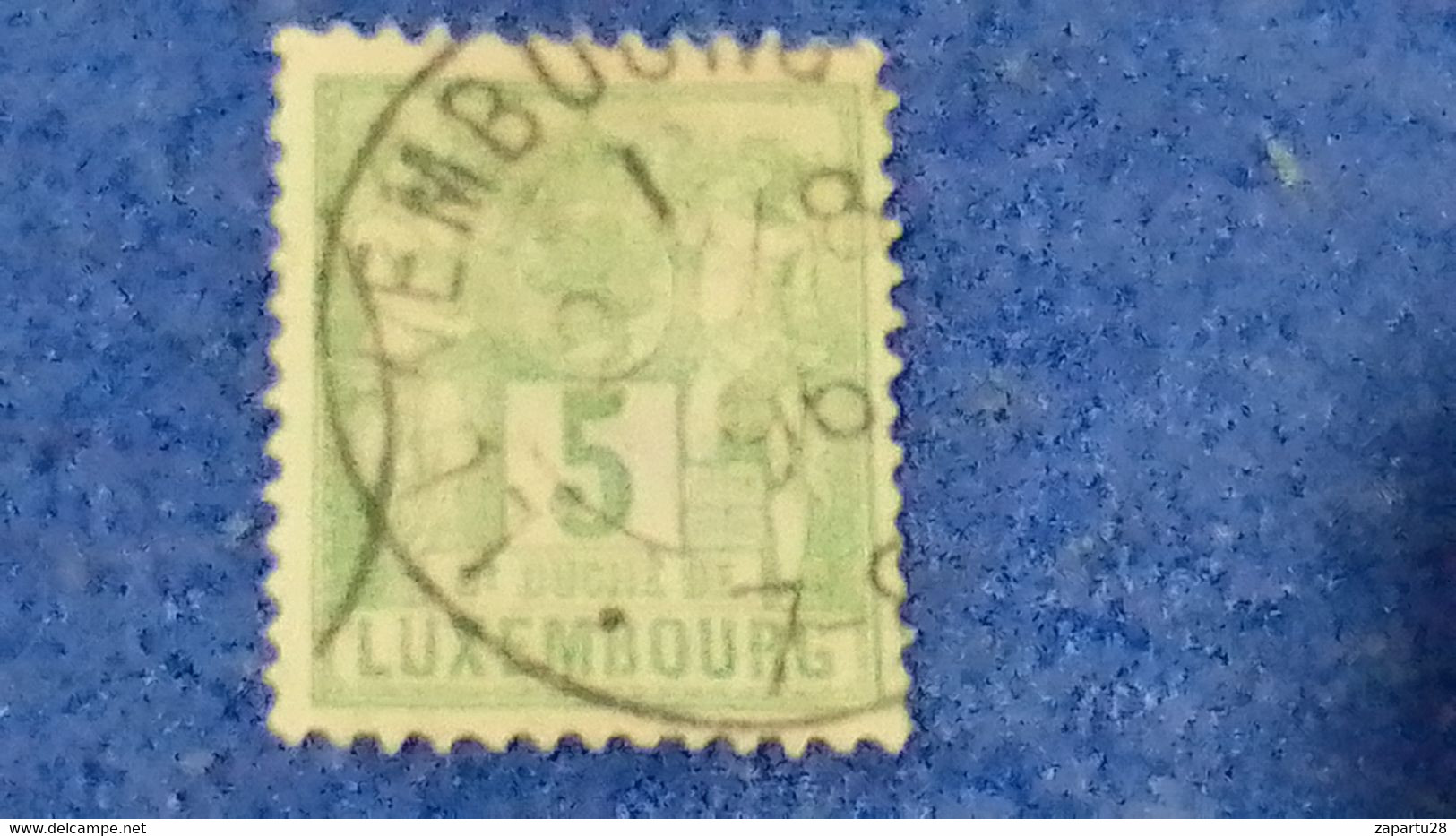 LÜKSEMBURG-1882 5C. DEFİNETİVE ISSUE   DAMGALI - 1882 Allégorie