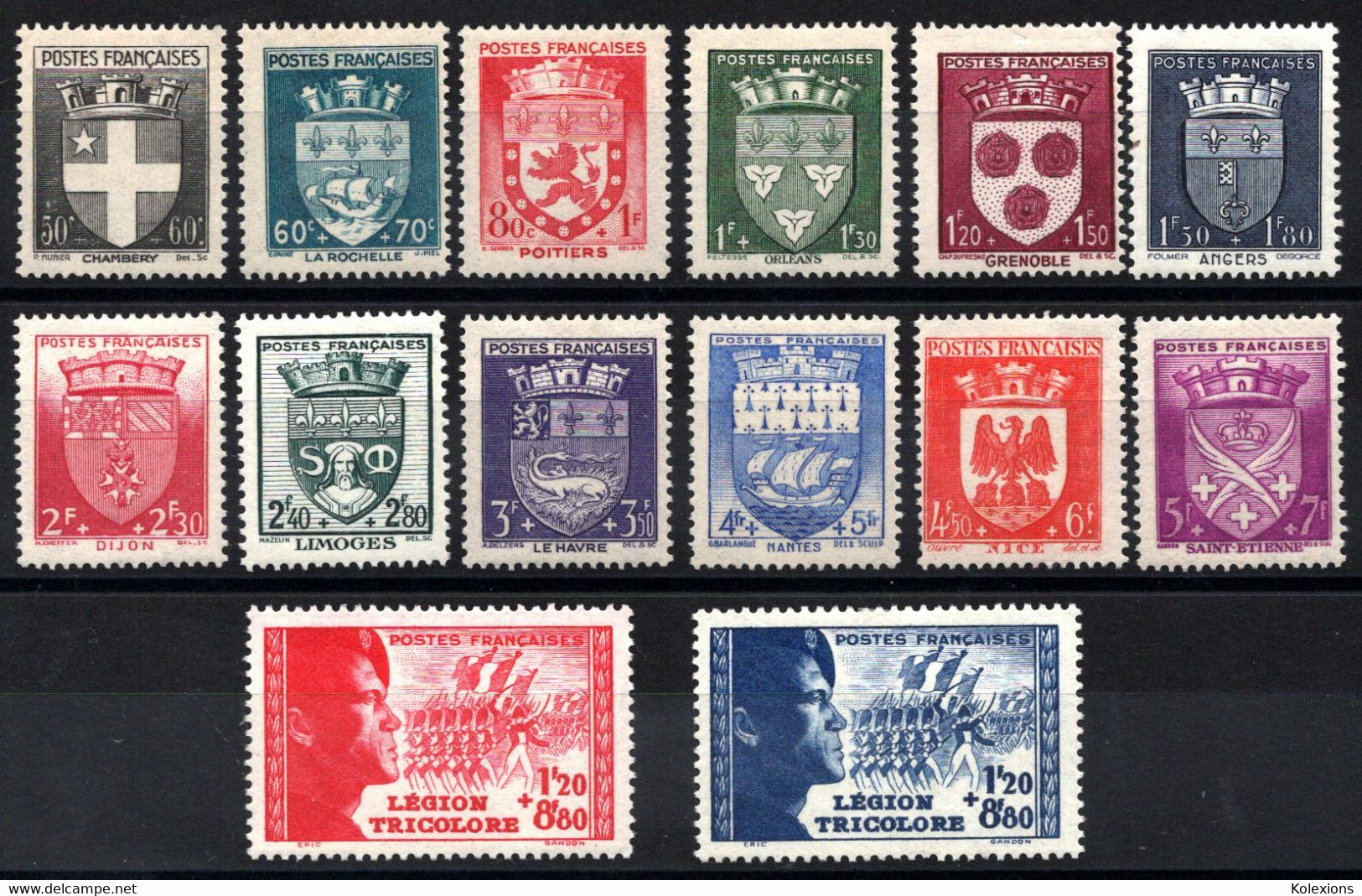 YT N° 553 à 566 - Neufs * - MH - Cote 48,00 € - Unused Stamps