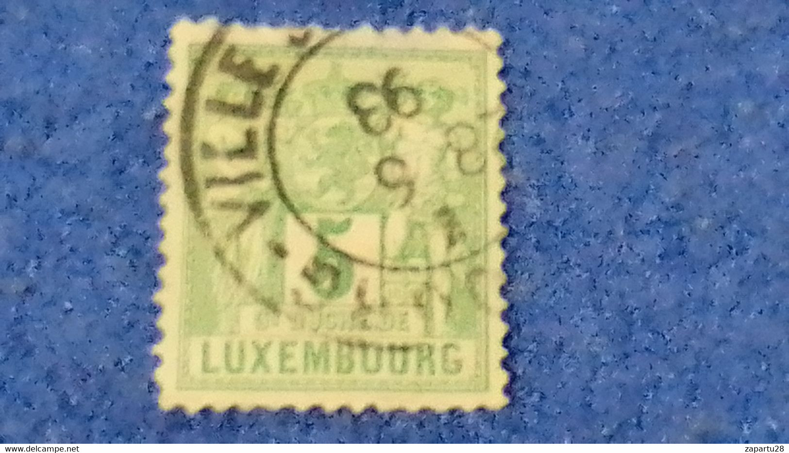 LÜKSEMBURG-1882 5C. DEFİNETİVE ISSUE   DAMGALI - 1882 Alegorias