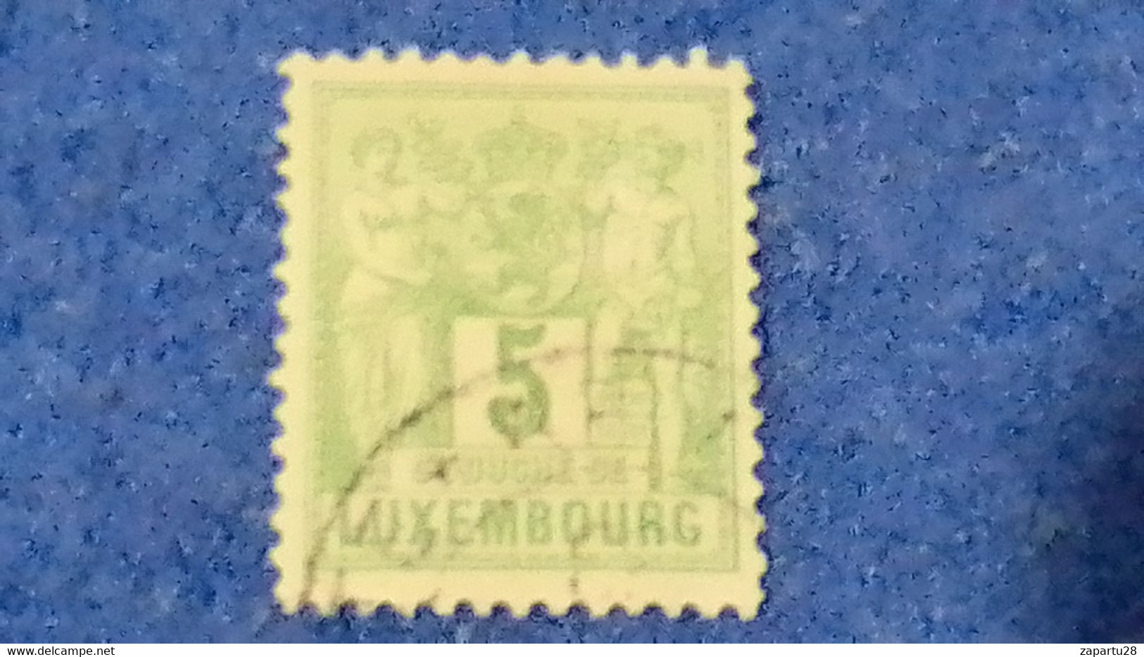 LÜKSEMBURG-1882 5C. DEFİNETİVE ISSUE   DAMGALI - 1882 Allegorie