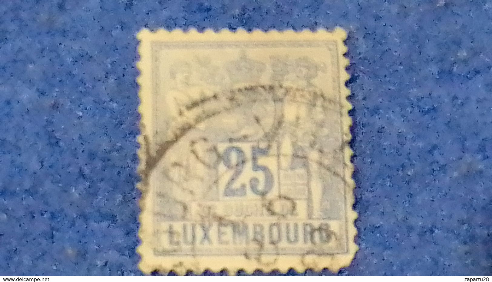 LÜKSEMBURG-1882 25C. DEFİNETİVE ISSUE   DAMGALI - 1882 Allégorie