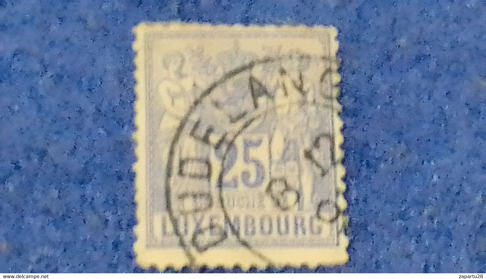 LÜKSEMBURG-1882 25C. DEFİNETİVE ISSUE   DAMGALI - 1882 Allégorie