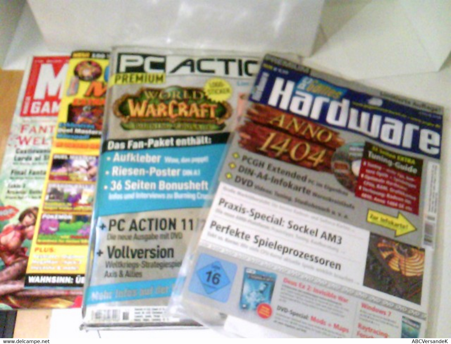 Konvolut: 4 Diverse Zeitschriften Games / PC Games. - Sonstige & Ohne Zuordnung