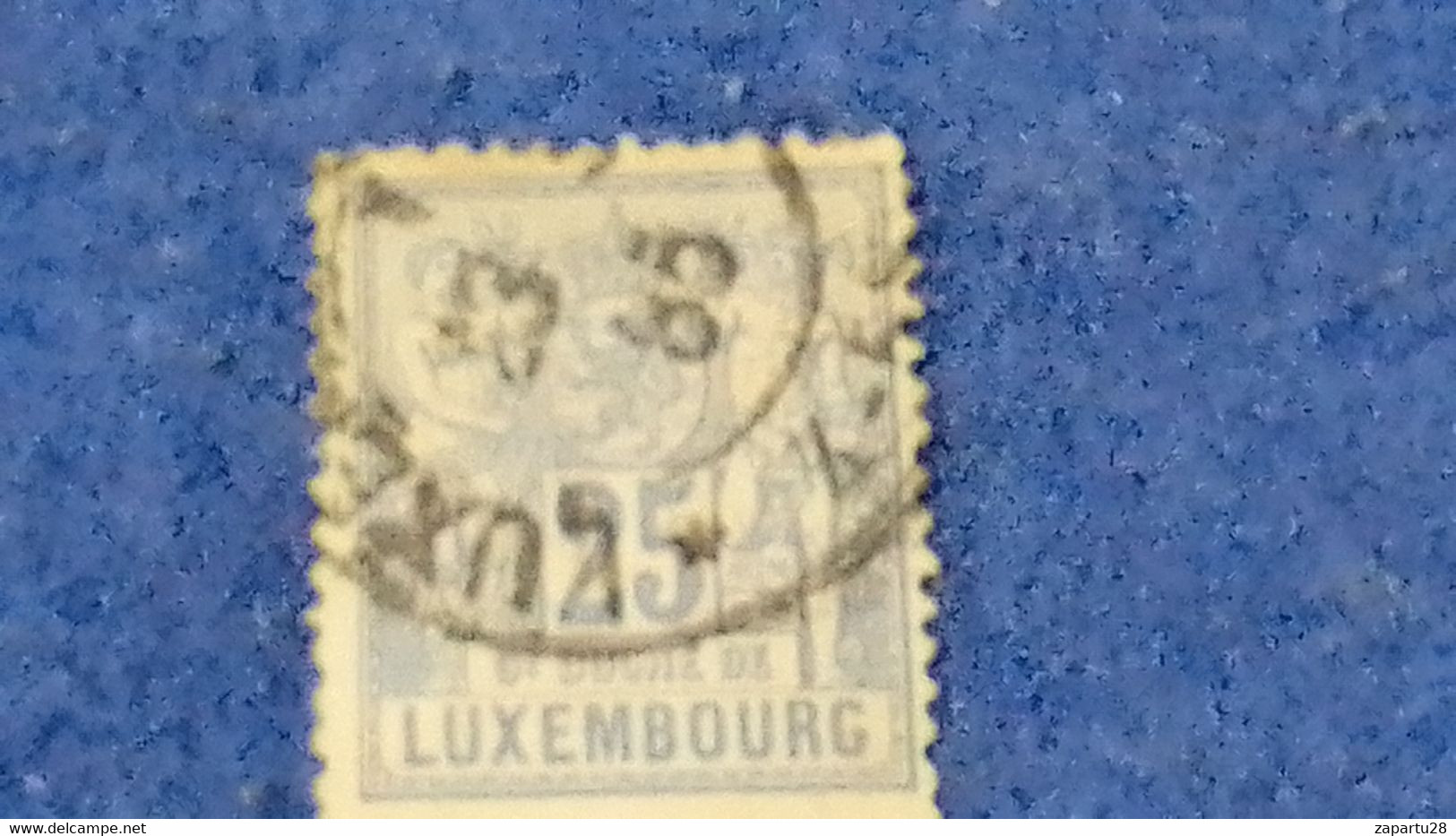 LÜKSEMBURG-1882 25C. DEFİNETİVE ISSUE   DAMGALI - 1882 Allegorie