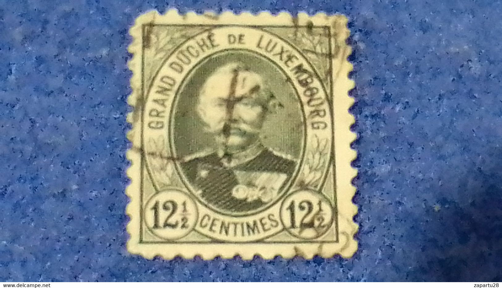 LÜKSEMBURG-1891-93  12.5C. GRAND DUKE ADOLLF   DAMGALI - 1891 Adolphe De Face