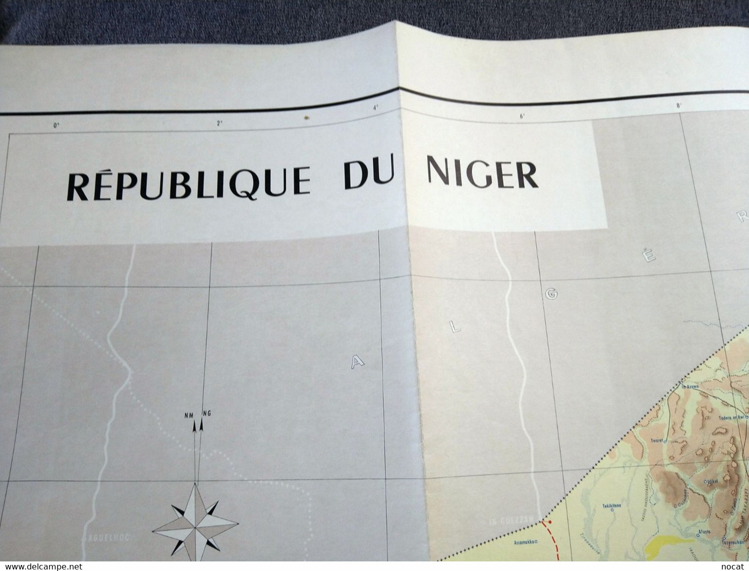 Carte République Du Niger AU 1/ 2 500 000 IGN PARIS 3ème édition De 1966 - Cartes Topographiques