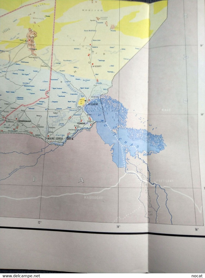 Carte République Du Niger AU 1/ 2 500 000 IGN PARIS 3ème édition De 1966 - Cartes Topographiques