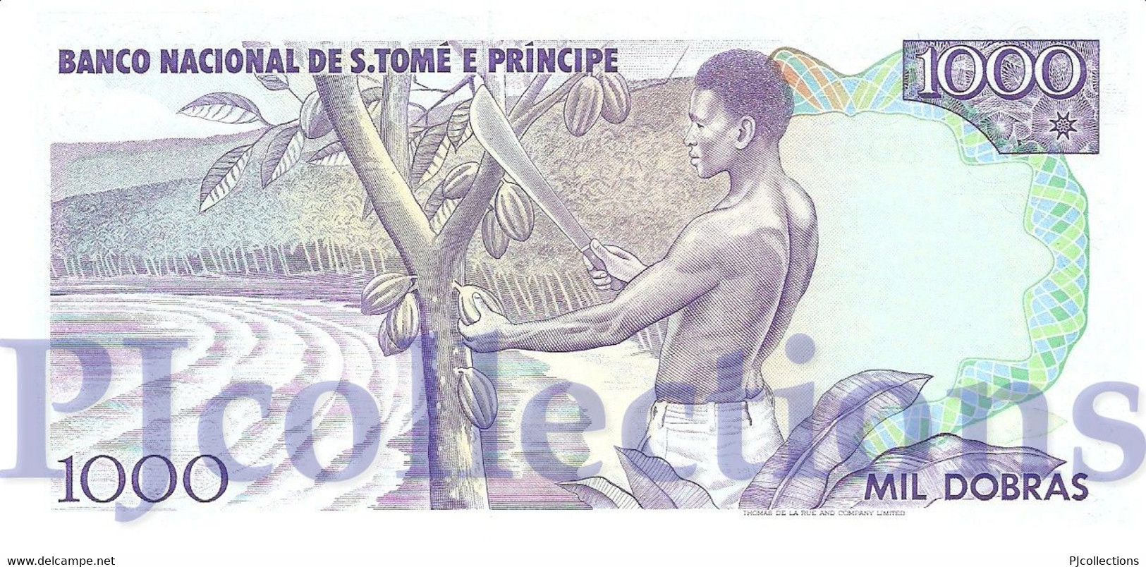 SAINT THOMAS & PRINCE 1000 DOBRAS 1989 PICK 62 UNC - Sao Tomé Et Principe