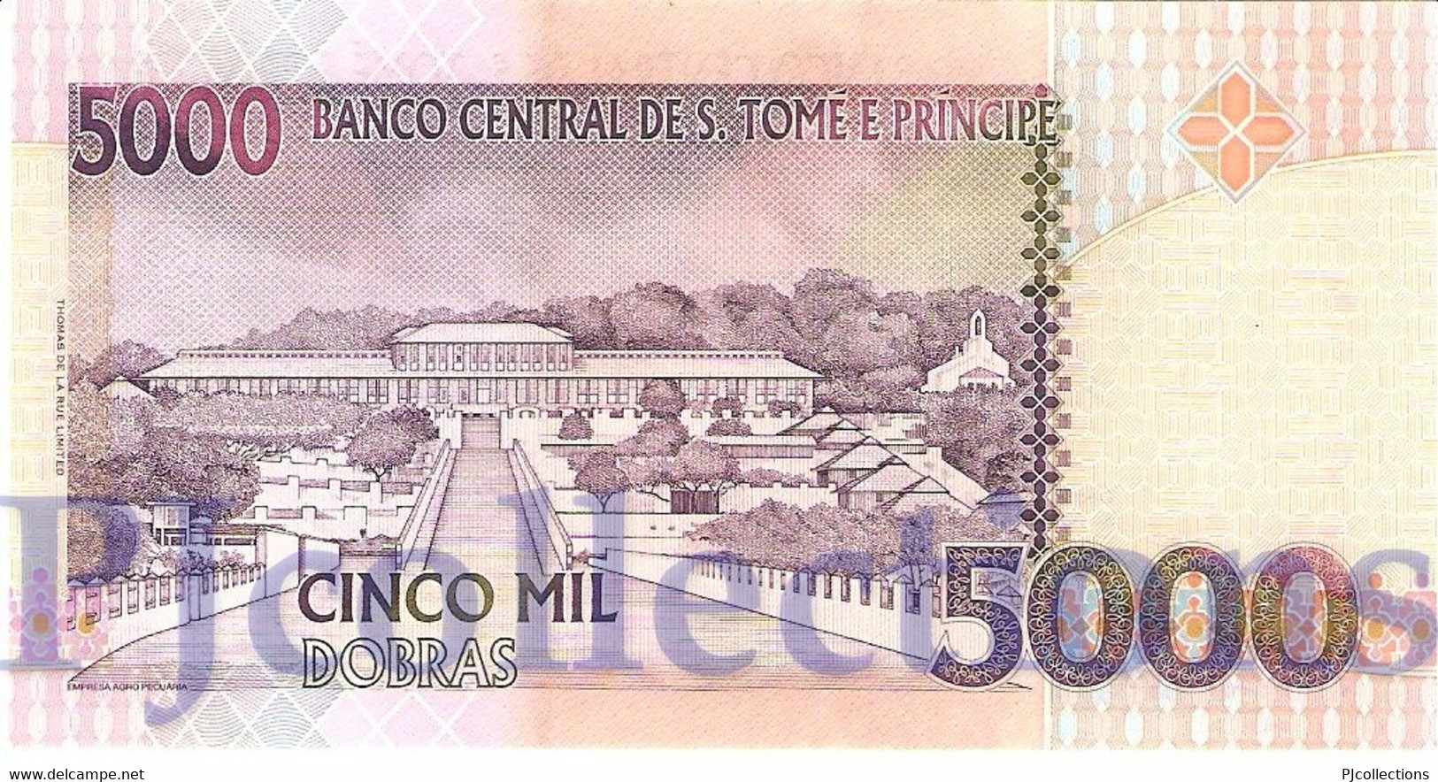 SAINT THOMAS & PRINCE 5000 DOBRAS 2004 PICK 65c UNC PREFIX "AA" - San Tomé Y Príncipe