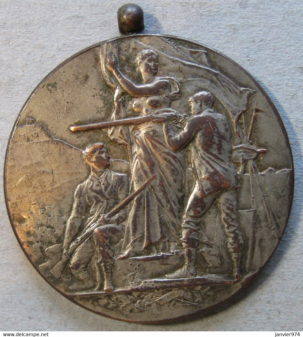 Medaille En Bronze Union Des Sociétés De Tir Et De Préparation Militaire De La Marne - Professionals / Firms